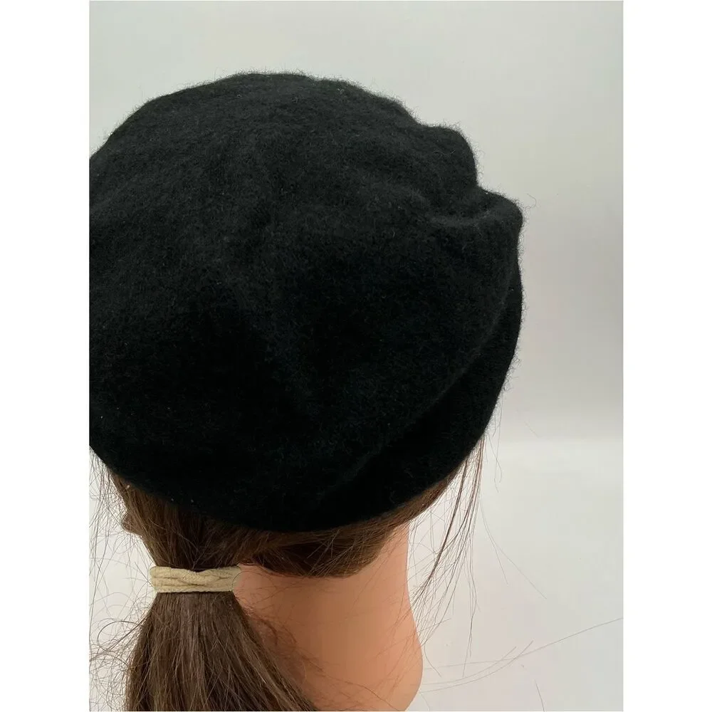 Scala Pronto Black Wool cap